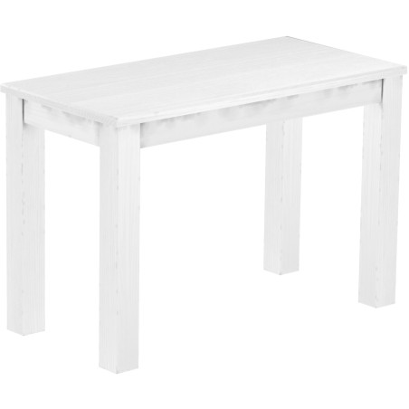 Esstisch 115x56 Rio Classico Schneeweiss massiver Pinien Holztisch