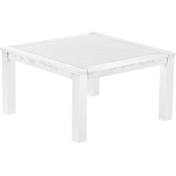 Esstisch 140x140 Rio Classico Schneeweiss massiver Pinien Holztisch - Tischplatte mit Sperrholzeinlage