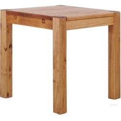 Esstisch 73x73 Rio Kanto Brasil massiver Pinien Holztisch - vorgerichtet für Ansteckplatten - Tisch ausziehbar
