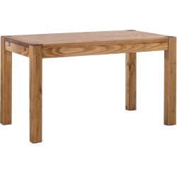 Esstisch 130x80 Rio Kanto Brasil massiver Pinien Holztisch - vorgerichtet für Ansteckplatten - Tisch ausziehbar