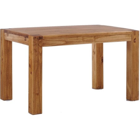 Esstisch 140x90 Rio Kanto Brasil massiver Pinien Holztisch - vorgerichtet für Ansteckplatten - Tisch ausziehbar