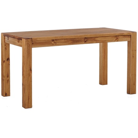 Esstisch 150x73 Rio Kanto Brasil massiver Pinien Holztisch - vorgerichtet für Ansteckplatten - Tisch ausziehbar