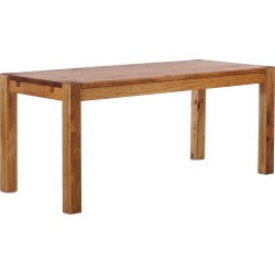 Esstisch 180x80 Rio Kanto Brasil massiver Pinien Holztisch - vorgerichtet für Ansteckplatten - Tisch ausziehbar