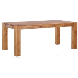 Esstisch 208x90 Rio Kanto Brasil massiver Pinien Holztisch - vorgerichtet für Ansteckplatten - Tisch ausziehbar