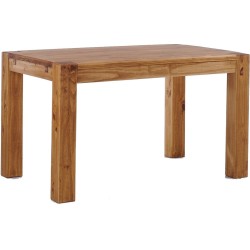 Esstisch 160x100 Rio Kanto Brasil massiver Pinien Holztisch - vorgerichtet für Ansteckplatten - Tisch ausziehbar