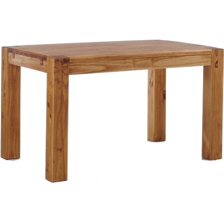 Esstisch 160x100 Rio Kanto Brasil massiver Pinien Holztisch - vorgerichtet für Ansteckplatten - Tisch ausziehbar