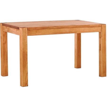 Esstisch 120x73 Rio Kanto Honig massiver Pinien Holztisch - vorgerichtet für Ansteckplatten - Tisch ausziehbar