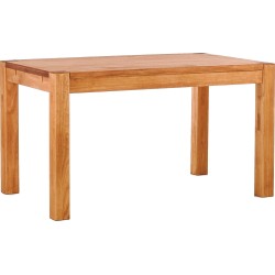 Esstisch 140x80 Rio Kanto Honig massiver Pinien Holztisch - vorgerichtet für Ansteckplatten - Tisch ausziehbar