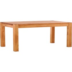Esstisch 200x80 Rio Kanto Honig massiver Pinien Holztisch - vorgerichtet für Ansteckplatten - Tisch ausziehbar