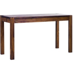 Esstisch 130x80 Rio Kanto Eiche antik massiver Pinien Holztisch - vorgerichtet für Ansteckplatten - Tisch ausziehbar