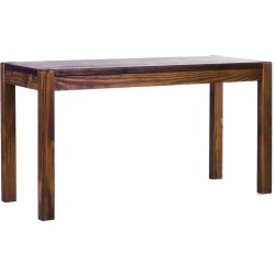 Esstisch 140x80 Rio Kanto Eiche antik massiver Pinien Holztisch - vorgerichtet für Ansteckplatten - Tisch ausziehbar
