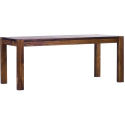 Esstisch 180x80 Rio Kanto Eiche antik massiver Pinien Holztisch - vorgerichtet für Ansteckplatten - Tisch ausziehbar