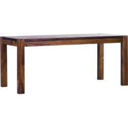 Esstisch 200x80 Rio Kanto Eiche antik massiver Pinien Holztisch - vorgerichtet für Ansteckplatten - Tisch ausziehbar