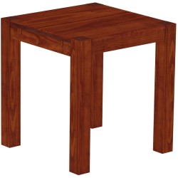 Esstisch 73x73 Rio Kanto Mahagoni massiver Pinien Holztisch - vorgerichtet für Ansteckplatten - Tisch ausziehbar