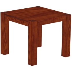 Esstisch 90x90 Rio Kanto Mahagoni massiver Pinien Holztisch - vorgerichtet für Ansteckplatten - Tisch ausziehbar