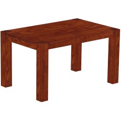 Esstisch 140x90 Rio Kanto Mahagoni massiver Pinien Holztisch - vorgerichtet für Ansteckplatten - Tisch ausziehbar