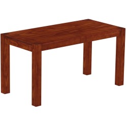 Esstisch 150x73 Rio Kanto Mahagoni massiver Pinien Holztisch - vorgerichtet für Ansteckplatten - Tisch ausziehbar