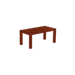 Esstisch 180x90 Rio Kanto Mahagoni massiver Pinien Holztisch - vorgerichtet für Ansteckplatten - Tisch ausziehbar