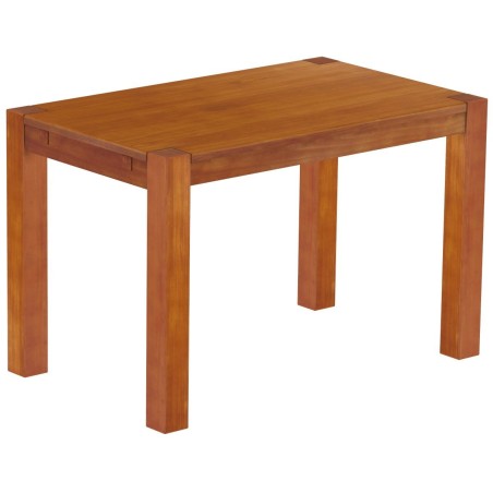 Esstisch 120x73 Rio Kanto Kirschbaum massiver Pinien Holztisch - vorgerichtet für Ansteckplatten - Tisch ausziehbar