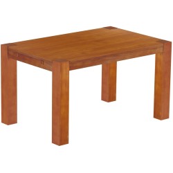 Esstisch 140x90 Rio Kanto Kirschbaum massiver Pinien Holztisch - vorgerichtet für Ansteckplatten - Tisch ausziehbar
