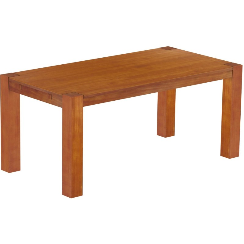 Esstisch 180x90 Rio Kanto Kirschbaum massiver Pinien Holztisch - vorgerichtet für Ansteckplatten - Tisch ausziehbar