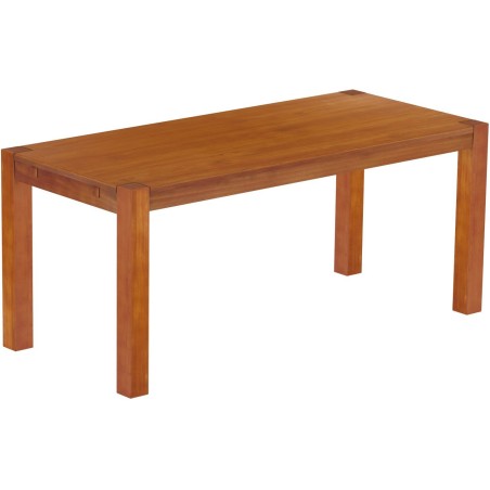 Esstisch 180x80 Rio Kanto Kirschbaum massiver Pinien Holztisch - vorgerichtet für Ansteckplatten - Tisch ausziehbar