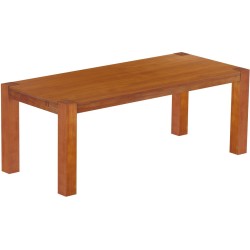 Esstisch 208x90 Rio Kanto Kirschbaum massiver Pinien Holztisch - vorgerichtet für Ansteckplatten - Tisch ausziehbar