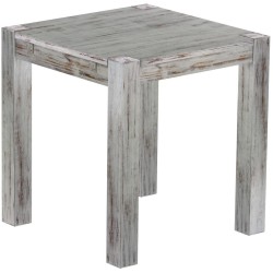 Esstisch 73x73 Rio Kanto Shabby Eiche massiver Pinien Holztisch - vorgerichtet für Ansteckplatten - Tisch ausziehbar