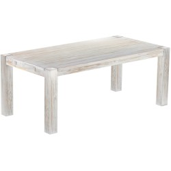 Esstisch 200x100 Rio Kanto Shabby Brasil massiver Pinien Holztisch - vorgerichtet für Ansteckplatten - Tisch ausziehbar