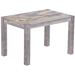 Esstisch 120x80 Rio Kanto Zebra Afrika massiver Pinien Holztisch - vorgerichtet für Ansteckplatten - Tisch ausziehbar