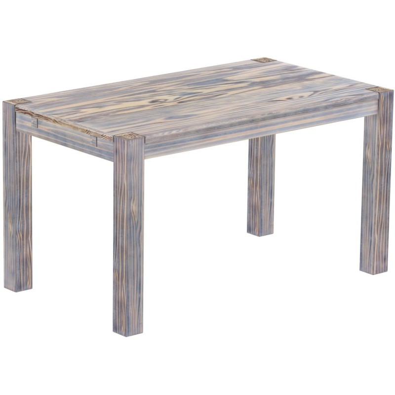 Esstisch 140x80 Rio Kanto Zebra Afrika massiver Pinien Holztisch - vorgerichtet für Ansteckplatten - Tisch ausziehbar