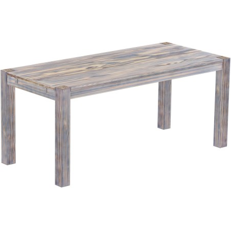 Esstisch 180x80 Rio Kanto Zebra Afrika massiver Pinien Holztisch - vorgerichtet für Ansteckplatten - Tisch ausziehbar