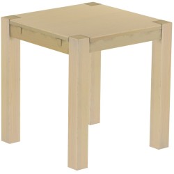 Esstisch 73x73 Rio Kanto Birke massiver Pinien Holztisch - vorgerichtet für Ansteckplatten - Tisch ausziehbar