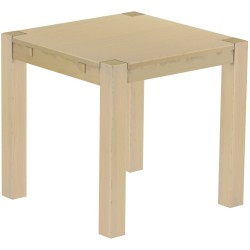 Esstisch 80x80 Rio Kanto Birke massiver Pinien Holztisch - vorgerichtet für Ansteckplatten - Tisch ausziehbar