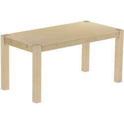 Esstisch 160x80 Rio Kanto Birke massiver Pinien Holztisch - vorgerichtet für Ansteckplatten - Tisch ausziehbar