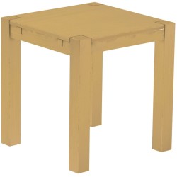 Esstisch 73x73 Rio Kanto Sand massiver Pinien Holztisch - vorgerichtet für Ansteckplatten - Tisch ausziehbar