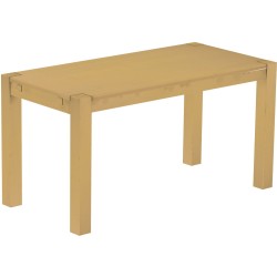 Esstisch 150x73 Rio Kanto Sand massiver Pinien Holztisch - vorgerichtet für Ansteckplatten - Tisch ausziehbar