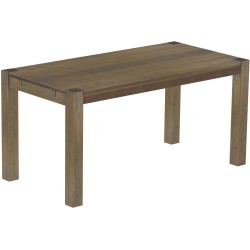 Esstisch 160x80 Rio Kanto Graphitgrau massiver Pinien Holztisch - vorgerichtet für Ansteckplatten - Tisch ausziehbar