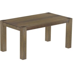 Esstisch 160x90 Rio Kanto Graphitgrau massiver Pinien Holztisch - vorgerichtet für Ansteckplatten - Tisch ausziehbar