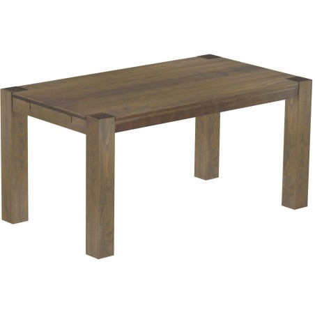 Esstisch 160x90 Rio Kanto Graphitgrau massiver Pinien Holztisch - vorgerichtet für Ansteckplatten - Tisch ausziehbar