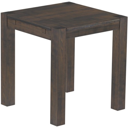 Esstisch 73x73 Rio Kanto Granitgrau massiver Pinien Holztisch - vorgerichtet für Ansteckplatten - Tisch ausziehbar