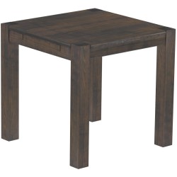 Esstisch 80x80 Rio Kanto Granitgrau massiver Pinien Holztisch - vorgerichtet für Ansteckplatten - Tisch ausziehbar