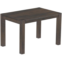 Esstisch 120x80 Rio Kanto Granitgrau massiver Pinien Holztisch - vorgerichtet für Ansteckplatten - Tisch ausziehbar