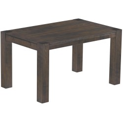 Esstisch 140x90 Rio Kanto Granitgrau massiver Pinien Holztisch - vorgerichtet für Ansteckplatten - Tisch ausziehbar