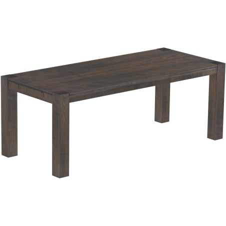 Esstisch 208x90 Rio Kanto Granitgrau massiver Pinien Holztisch - vorgerichtet für Ansteckplatten - Tisch ausziehbar