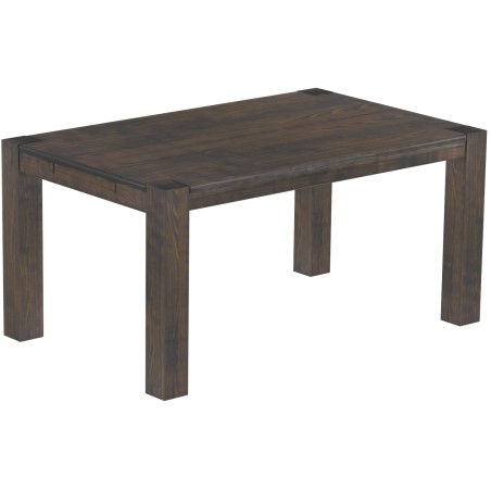 Esstisch 160x100 Rio Kanto Granitgrau massiver Pinien Holztisch - vorgerichtet für Ansteckplatten - Tisch ausziehbar