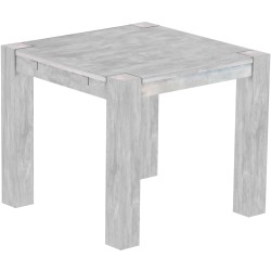 Esstisch 90x90 Rio Kanto Beton massiver Pinien Holztisch - vorgerichtet für Ansteckplatten - Tisch ausziehbar