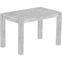 Esstisch 120x73 Rio Kanto Beton massiver Pinien Holztisch - vorgerichtet für Ansteckplatten - Tisch ausziehbar