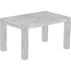 Esstisch 140x90 Rio Kanto Beton massiver Pinien Holztisch - vorgerichtet für Ansteckplatten - Tisch ausziehbar