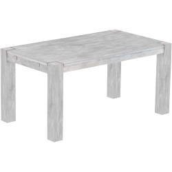 Esstisch 160x90 Rio Kanto Beton massiver Pinien Holztisch - vorgerichtet für Ansteckplatten - Tisch ausziehbar